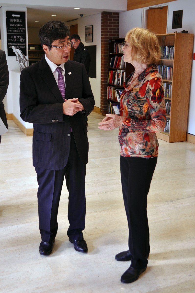 Ambassador Ishikane and Sandra Olney